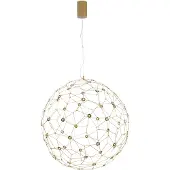 Nova Luce Sole - lampe suspendue - Ø 80 x 330 cm - 21,6W LED inclus - or