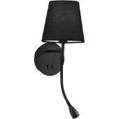 Nova Luce Nia Applique murale en métal avec liseuse LED