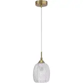 Nova Luce Vario Lampe suspendue en verre transparent