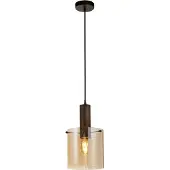 Searchlight Lampe à suspension marron Sweden 1 lumière