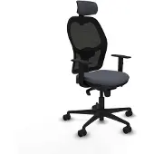 Piqueras Y Crespo Chaise de bureau 1D036N2 gris foncé