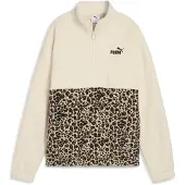 Puma Polaire ESS GRAPHIC Animal Relaxed Half-Zip Crew femmes - Multicolore - US M