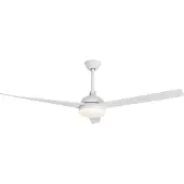 Nova Luce Flow - ventilateur de plafond avec lumière et télécommande - Ø 152 x 47 cm - 18W LED inclus - blanc mat