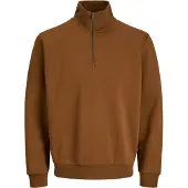 Jack & Jones Bradley Half Zip Sweatshirt Marron XL Homme