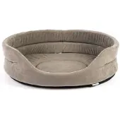 Fera Lit pour chien ovale gris 75x62x22 cm