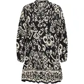 ONLY Carmakoma Robe-chemise 'CARAJA' beige clair / noir
