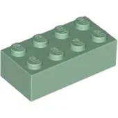 LEGO 250x brique 2x4, vert sable