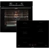 Gorenje Ensemble de sauts Pyro/I, Plaque de cuisson, Noir