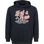Jack & Jones Logo 2 Plus Size Hoodie Bleu 6XL Homme