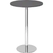 Hammerbacher Table haute 80cm ronde graphite/chrome