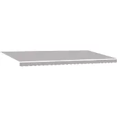 vidaXL Store à rallonge gris clair 600 x 350 cm en tissu et aluminium