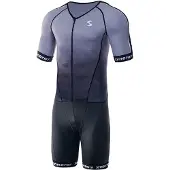 Synergy Pro Short Sleeve Trisuit Gris L Homme
