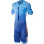 Synergy Elite Short Sleeve Trisuit Bleu M Homme