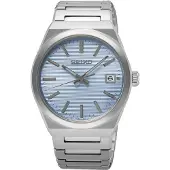 Seiko Montre SUR599P1 pour homme en acier inoxydable/bleu clair
