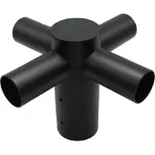 Enovalite Strassenleuchten Adapter ELED900308, 4-fach, 80:60 mm, schwarz