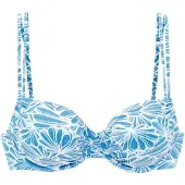 Venice beach Hauts de bikini bleu ciel / blanc