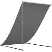 vidaXL Auvent rétractable Anthracite 150x150 cm Tissu et acier