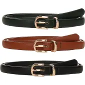 About You Ceinture cognac / vert foncé / noir