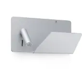 Faro Applique USB SUAU avec spot de lecture LED droit Gris