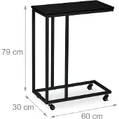 Relaxdays Table d'appoint (30 x 60 x 79 cm)