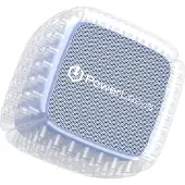 PowerLocus Enceinte Bluetooth karaoké pour enfants, bleu/violet