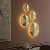 HOFTRONIC™ - Applique murale LED 11W 2700K Or Ronde IP54 Dimmable