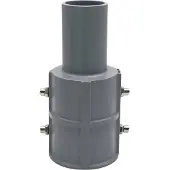 Enovalite Adaptateur pour lampadaire, 80 à 60 mm, gris