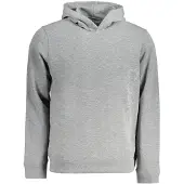 Calvin Klein Hommes, Pull-over, Grigio Polyester Men's Hoodie, Gris, (XL)