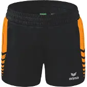 Erima Short de travail Six Wings noir/nouveau orange - 42