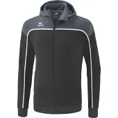 Erima Change By Veste d'entraînement à capuche Noir Gris/Gris ardoise/blanc