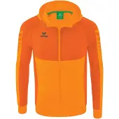 Erima Six Wings Veste d'entraînement avec capuche Nouveau Orange/orange