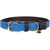 Kentucky Nylon Plaited Dog Collar Marron 50-60 cm