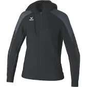 Erima Veste d'entraînement Evo Star avec capuche noir/gris ardoise