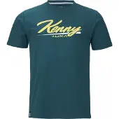 Kenny Hommes, T-shirt, Label, Jaune, Bleu, (XXL)