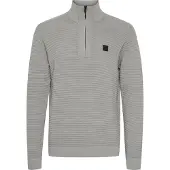 !Solid Pull-over 'Valencia' gris clair / noir