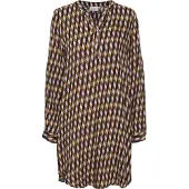 Kaffe Robe 'KAmarana' marron / rose pastel / noir