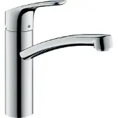 Hansgrohe Focus M41 Mitigeur de cuisine monocommande 160, EcoSmart, 1jet, chrome