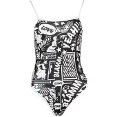 Turbo Yeah Comic 894682 Swimsuit Noir,Gris 3XL Femme
