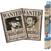 One Piece - Wanted Mihawk & Crocodile (52 x 38 cm)
