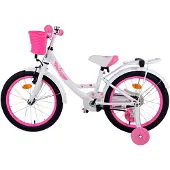 Volare Vélo pour enfants Ashley - modèle pour filles - 18 pouces - blanc