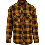 Brandit Chemise orange chiné / noir