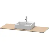 Duravit Console XSquare, 1 découpe au centre, 1400x16x550mm, XS060GM7575