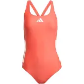 Adidas 3 Stripes C-back Swimsuit Rouge 42 Femme
