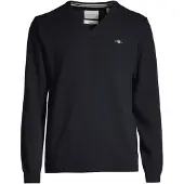 Gant pour homme. 87212 Pull à col en V marine (3XL), Casuel, Laine, Manche longue