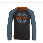 TROLLKIDS Preikestolen Long Sleeve T-shirt Bleu,Noir 164 cm Enfants