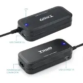 TooQ Notebook Universal Charger 90w chargeur d'ordinateur portable noir noir One Size
