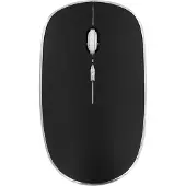 TNB MWRUBBY2 - RUBBY - Souris optique 1600dpi sans fil silencieuse - noir/silver