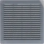 EDM Lüftungsgitter 87701 Grau 10 x 10 cm