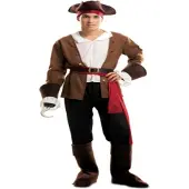 MOM Bucanero Costume Marron XL Enfants