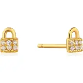 Ania Haie Boucles d'oreille femme Under Lock &amp; Key - Doré - Argent - Zircons